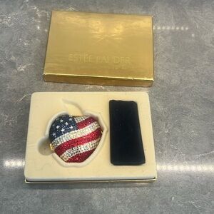 Estee lauder 9 11 commemorative American flag refillable compact